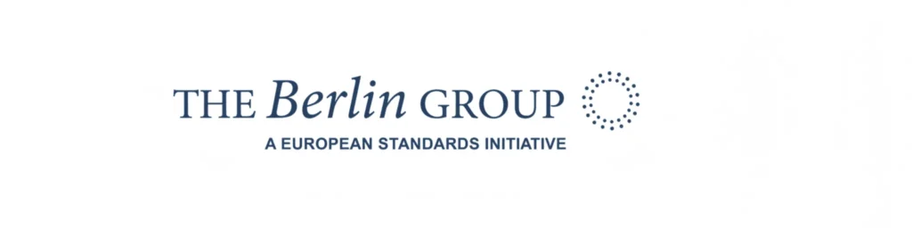 The Berlin Group European Standards Initiative logo for open banking APIs featured on Technoxander open banking directory page