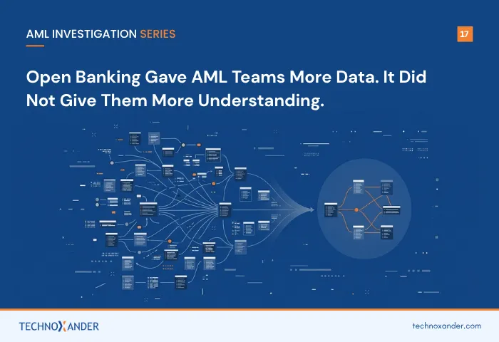 Open banking data and AML investigation understanding